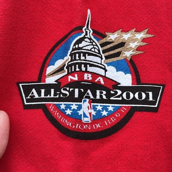 Michell & Ness My Towns Major Hoodie Washington Wizards Size Large Red Like New - Picture 6 of 12